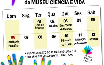 Oficinas animam as férias no Museu Ciência e Vida