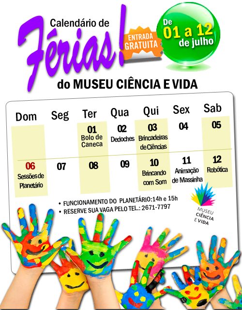 Oficinas animam as férias no Museu Ciência e Vida