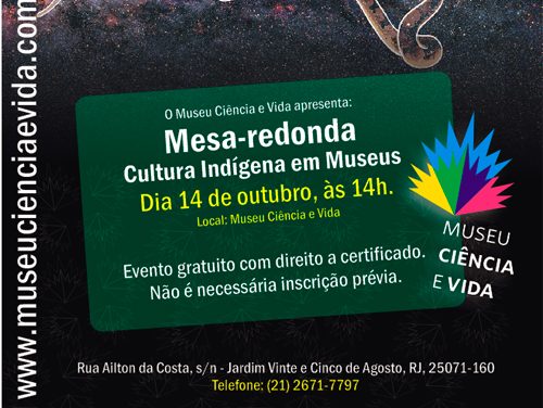 Mesa-redonda Cultura Indígena em Museus (14/10, terça-feira)