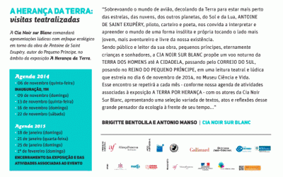Visitas teatralizadas – “A herança da Terra – salvar o planeta do Pequeno Príncipe”
