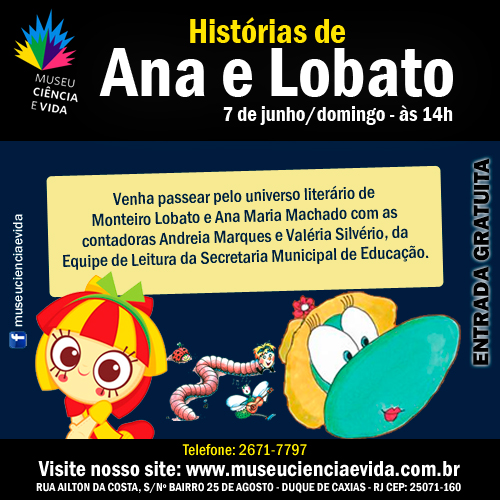 Contação de histórias traz o mundo de Monteiro Lobato e Ana Maria Machado