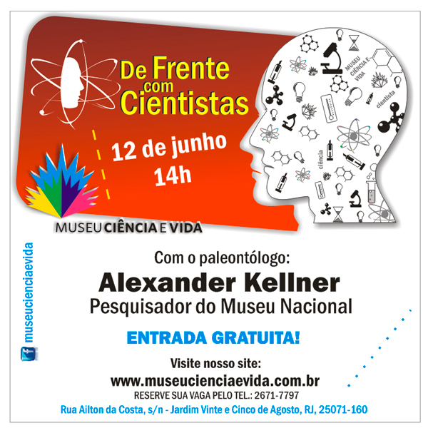 Paleontólogo Alexander Kellner, do Museu Nacional, participa do De Frente com Cientistas