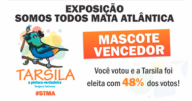 Mascote da Exposição Somos Todos Mata Atlântica