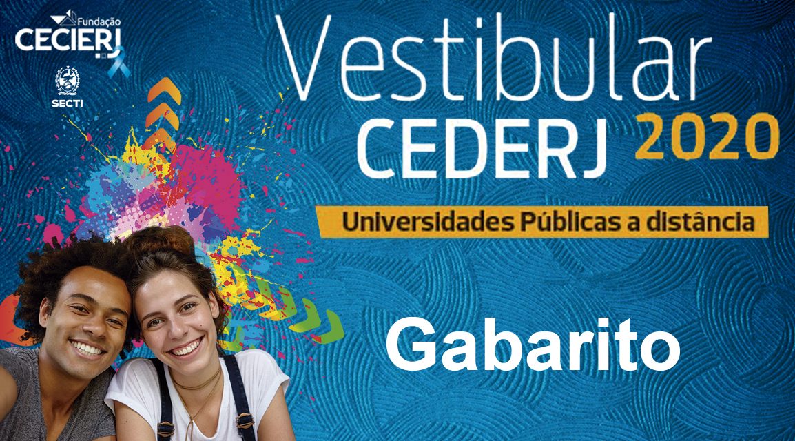 Divulgados o gabarito e a justificativa da prova do Vestibular Cederj