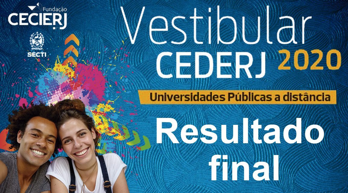 Veja o Resultado Final do Vestibular Cederj 2020.1