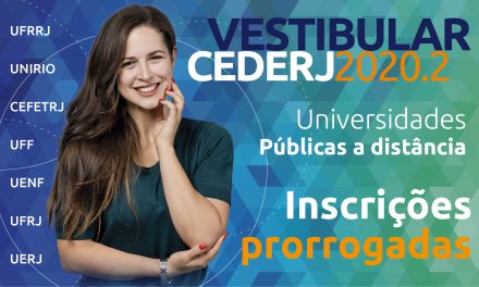 Prorrogada a inscrição para o Vestibular Cederj 2020.2