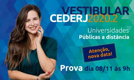 Fundação Cecierj divulga nova data do Vestibular 2020.2