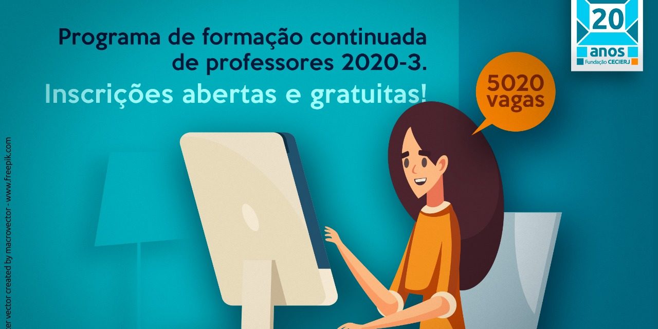 Abertas as inscrições para Programa de Formação Continuada