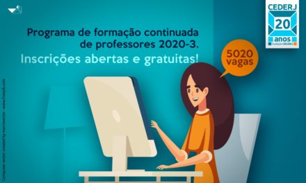 Abertas as inscrições para Programa de Formação Continuada