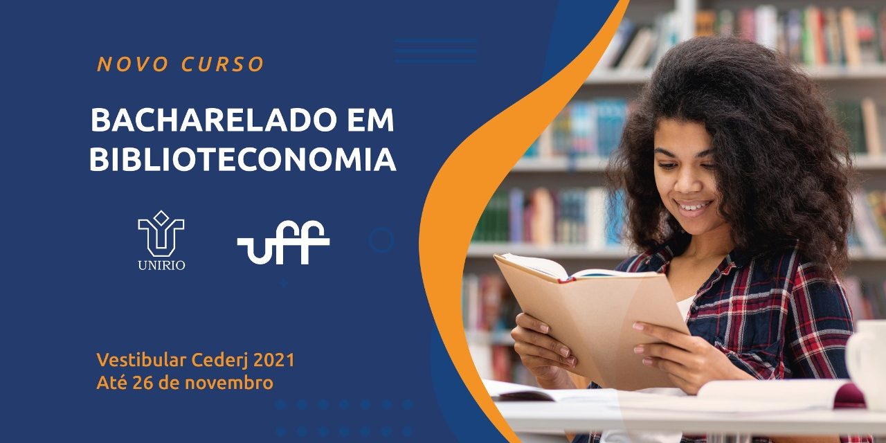 Vestibular Cederj 2021.1 oferece curso inédito de Biblioteconomia. Inscrições estão abertas!