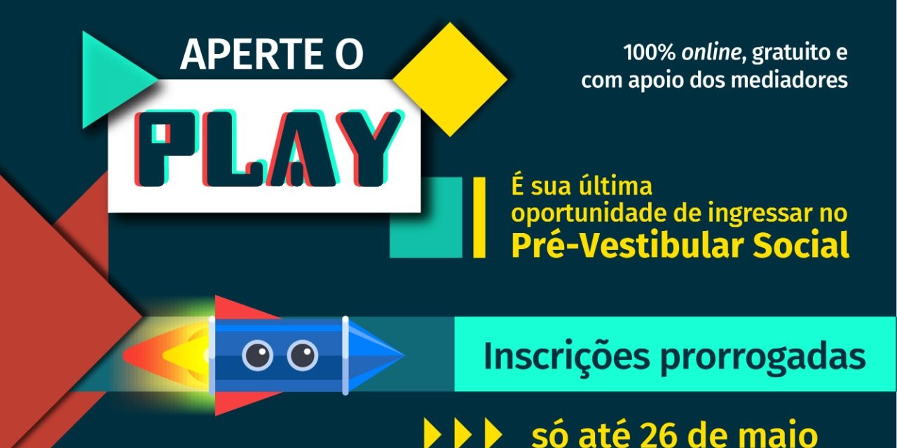 Inscrições prorrogadas até o dia 26 de maio para o pré-vestibular social da fundação Cecierj