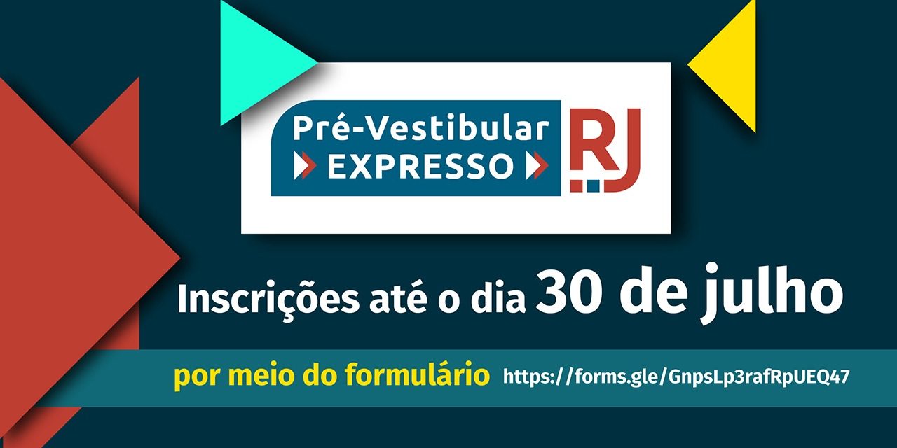 Pré-Vestibular Expresso da Fundação Cecierj está com inscrições abertas