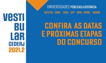 Vestibular Cederj 2021.2: confira as próximas datas do concurso