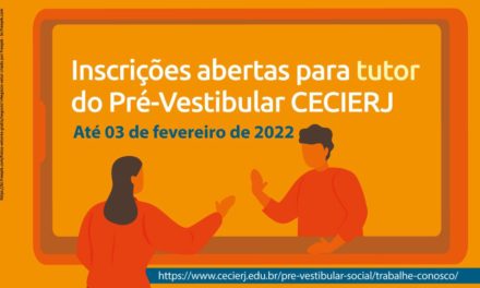 Pré-Vestibular da Fundação Cecierj seleciona 176 tutores