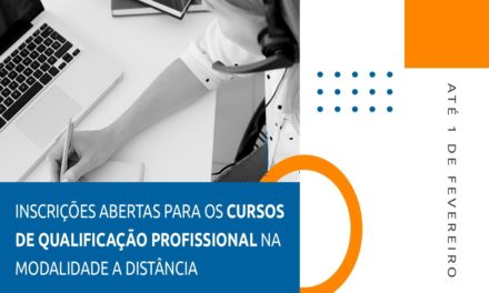 Mais de 1600 vagas para cursos de qualificação profissional na modalidade a distância