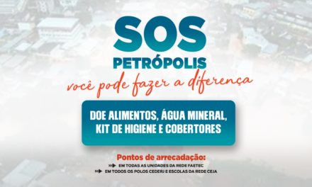 SECTI CRIA POSTOS PARA ARRECADAÇÃO DE DONATIVOS ÀS VÍTIMAS DA CHUVA EM PETRÓPOLIS