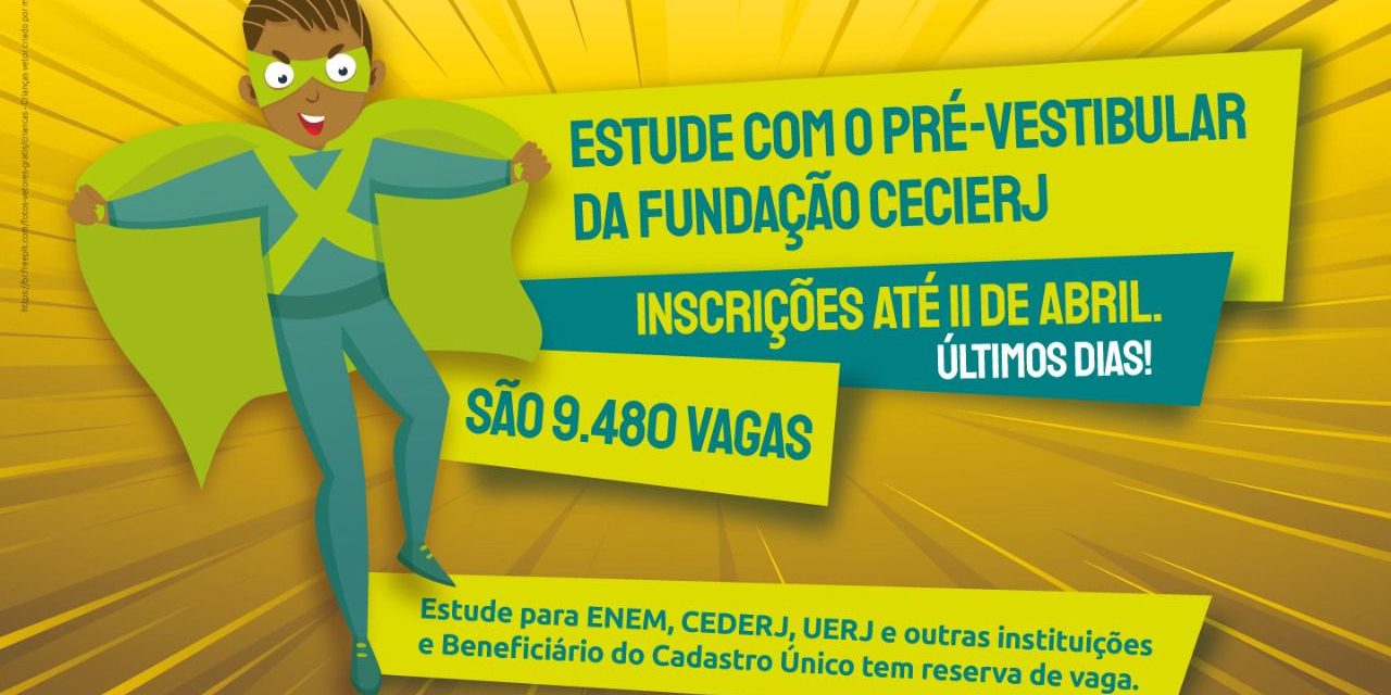 Mais de 9 mil vagas abertas para o Pré-Vestibular da Fundação Cecierj