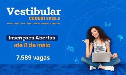 Vestibular Cederj 2022.2: inscrições abertas com oferta de mais de sete mil vagas