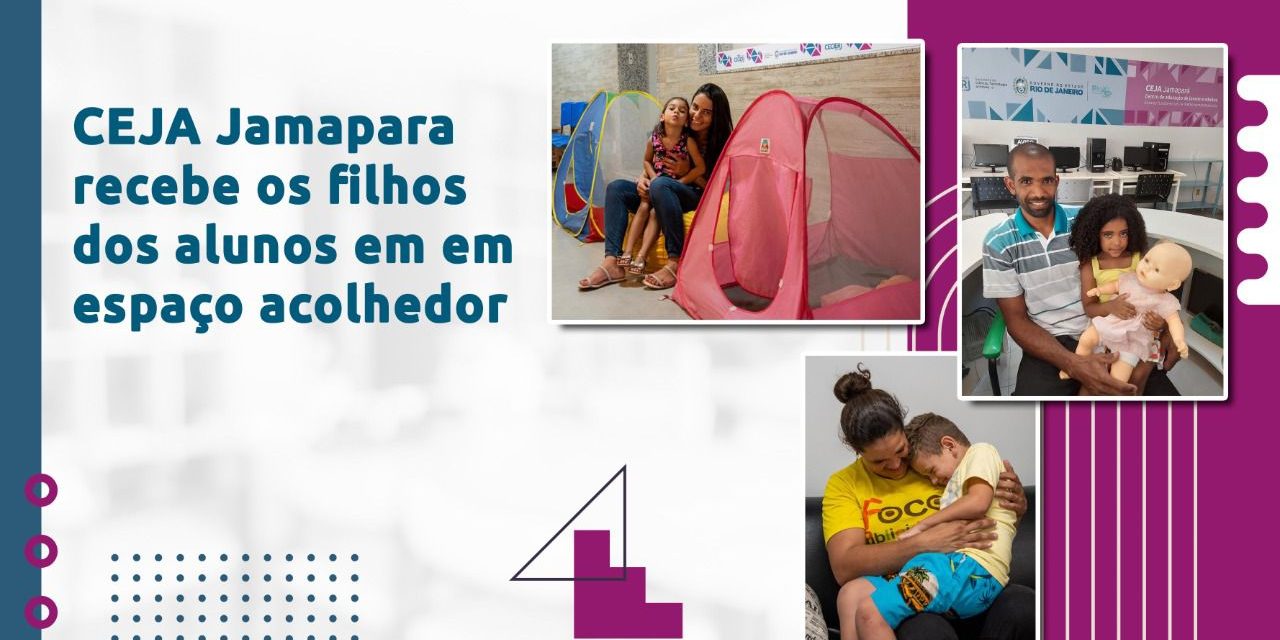 Projeto do Ceja Jamapará atende alunos que precisam levar seus filhos para a escola