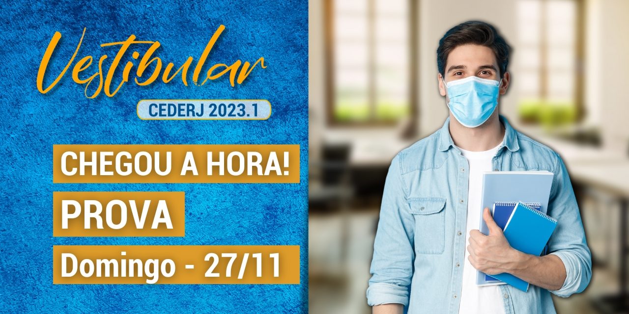 Prova do Vestibular Cederj será realizada neste domingo (27/11)