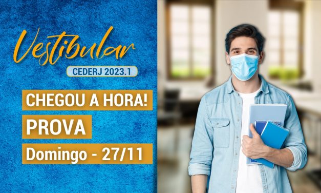Prova do Vestibular Cederj será realizada neste domingo (27/11)