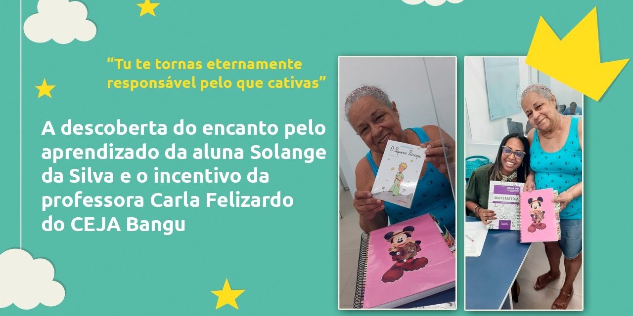 Aluna do CEJA Bangu revela o prazer de estudar depois dos 60 anos