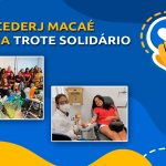 CEDERJ realiza trote solidário e arrecada mais de 100 quilos de alimentos