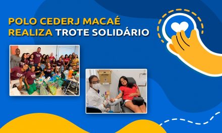 CEDERJ realiza trote solidário e arrecada mais de 100 quilos de alimentos