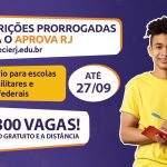 Inscrição do AprovaRJ é prorrogada até 27 de setembro