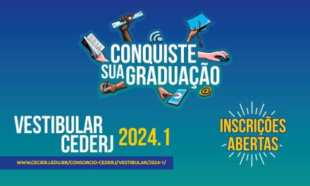 Inscrições abertas para o Vestibular Cederj 2024.1 São mais de sete mil vagas em 17 cursos a distância