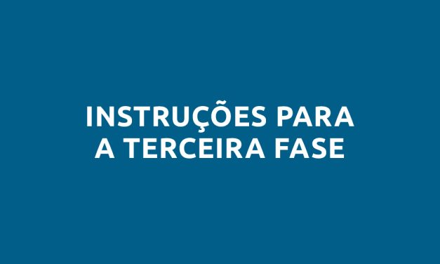 [II OLIMPÍADA DE CIÊNCIA & ARTE] – INSTRUÇÕES PARA A TERCEIRA FASE