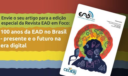 Lançamento de chamada para o número especial da  revista EAD em Foco