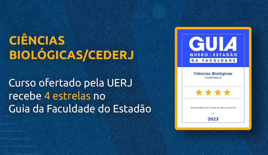 Curso de Ciências Biológicas do Cederj é avaliado com 4 Estrelas no ‘Guia da Faculdade Estadão’