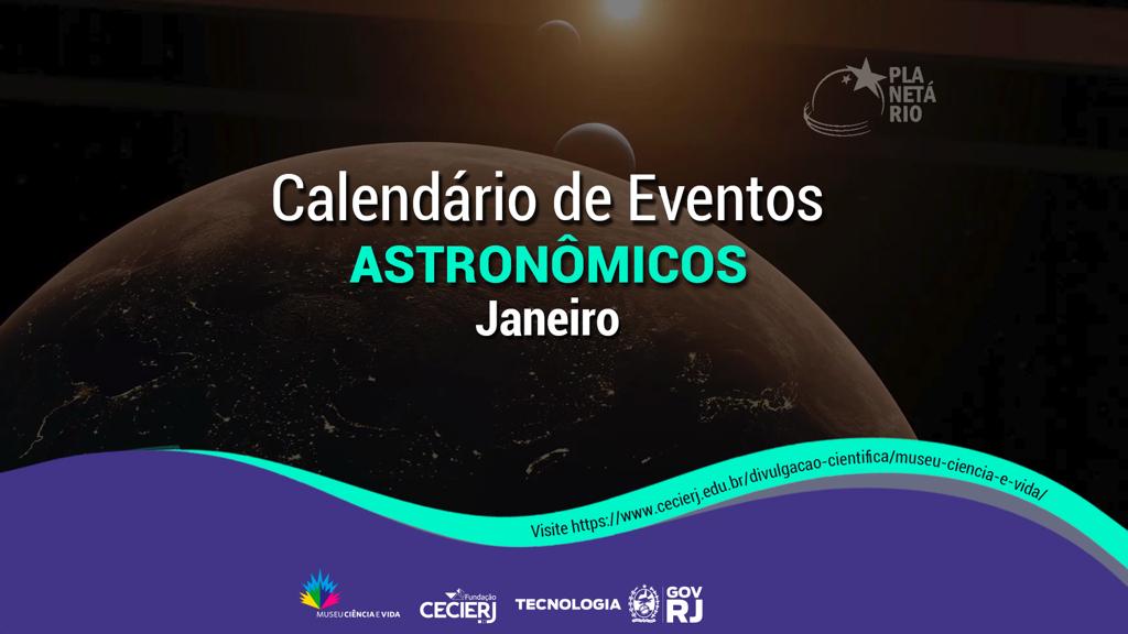 Calendário Astronômico – Janeiro de 2024