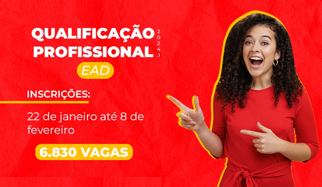 Faetec abre mais de 6.800 vagas nos cursos de Qualificação Profissional no formato EaD em parceria com a Cecierj