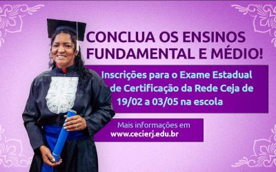 Estudantes já podem se inscrever no Provão do Ceja para concluir os ensinos fundamental e médio