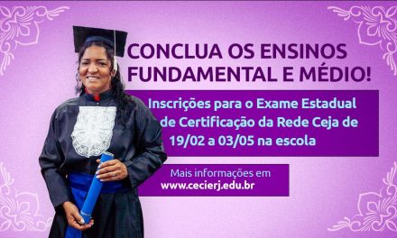 Estudantes já podem se inscrever no Provão do Ceja para concluir os ensinos fundamental e médio