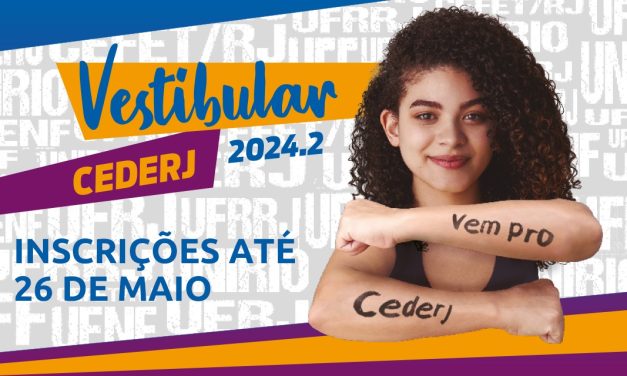 Vestibular Cederj 2024.2: inscrições abertas para mais de sete mil vagas até 26 de maio