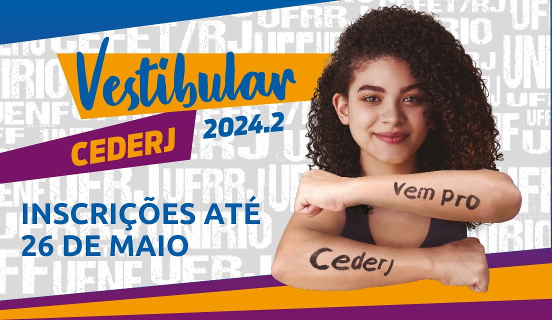 Vestibular Cederj 2024.2: inscrições abertas para mais de sete mil vagas até 26 de maio