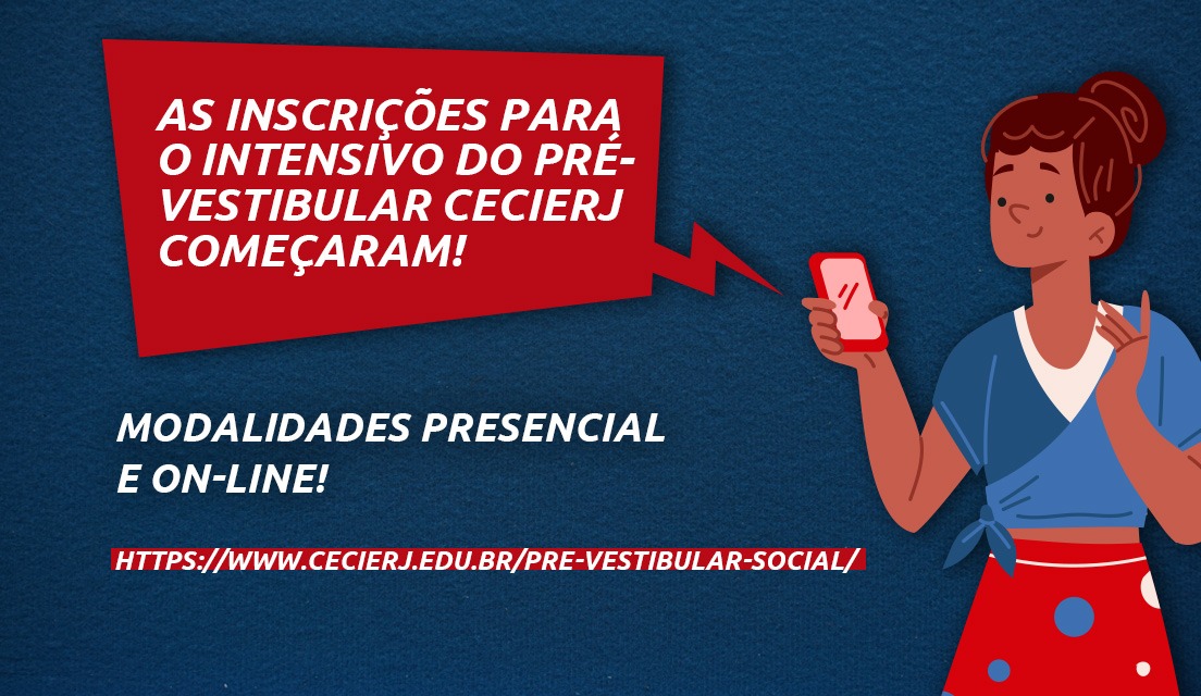 Pré-Vestibular Cecierj está com inscrições abertas para o curso Intensivo 2024