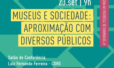 Servidoras da Fundação Cecierj Jessica Norberto e Monica Dahmouche participam do evento ‘Museus e sociedade: aproximação com diversos públicos’, organizado pela Casa de Oswaldo Cruz