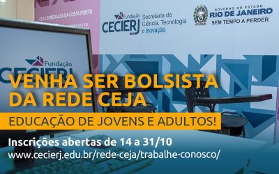 Seleção pública de bolsistas para atuar na Rede CEJA