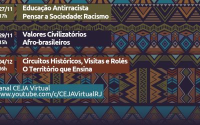 Rede CEJA promove eventos on-line para troca de experiências e relatos de práticas de educação antirracista