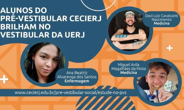 Alunos do Pré-Vestibular Cecierj conquistam vaga na UERJ