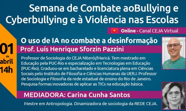 Rede CEJA promove debate sobre Inteligência Artificial e combate a desinformação nesta terça-feira (01/04)