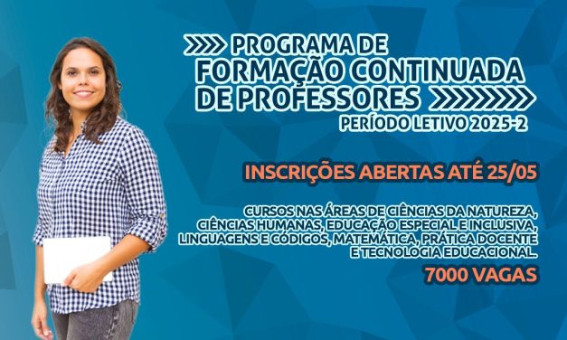 Fundação Cecierj abre sete mil vagas para curso do Programa de Formação Continuada de Professores e tem novas disciplinas