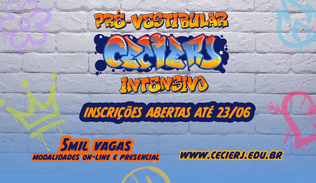 Inscrições abertas para o curso intensivo do Pré-Vestibular Cecierj