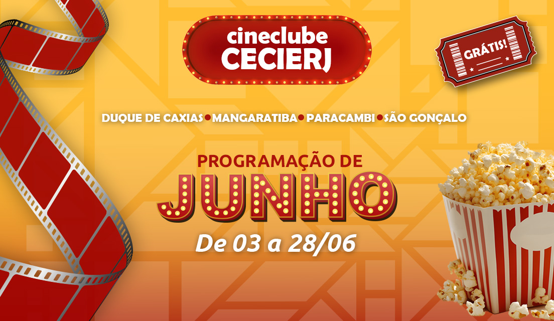 Cineclube CECIERJ estreia em Paracambi com sessões gratuitas de cinema e divulga programação de junho