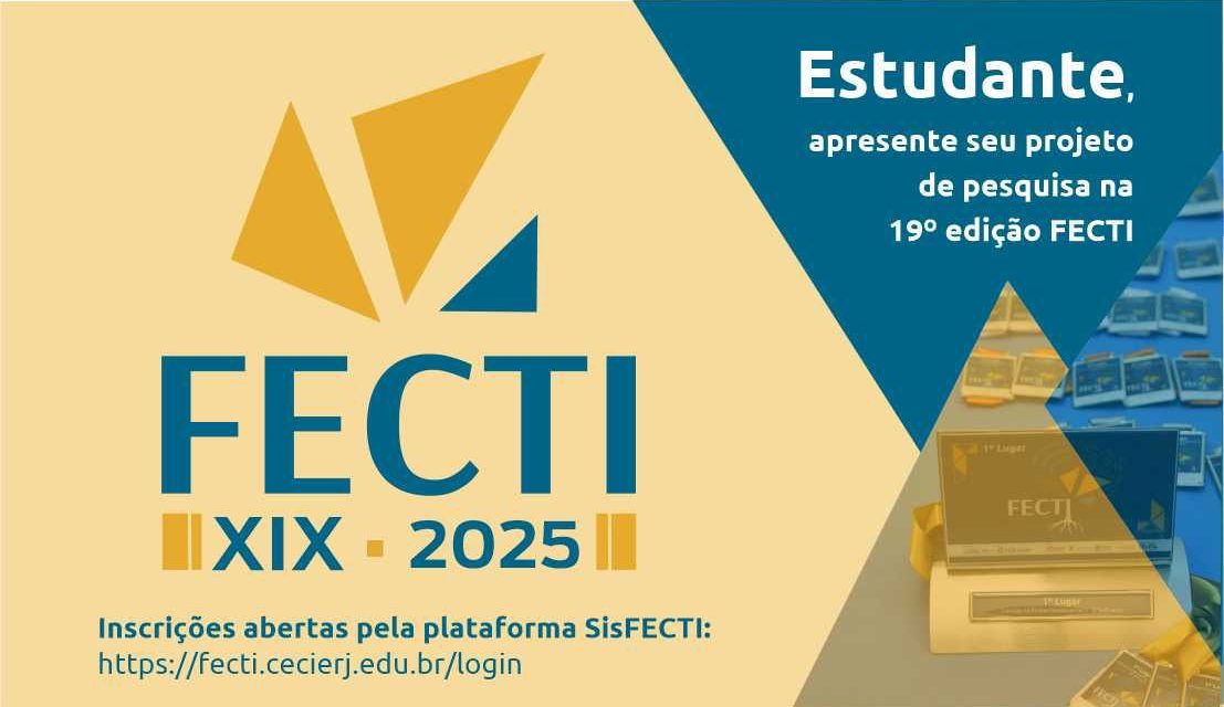 Fecti 2025: Cecierj abre inscrições para a maior feira de ciências de educação básica do estado do Rio