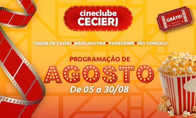 *Cineclube CECIERJ leva sessões gratuitas de cinema a quatro municípios do Rio em agosto*
